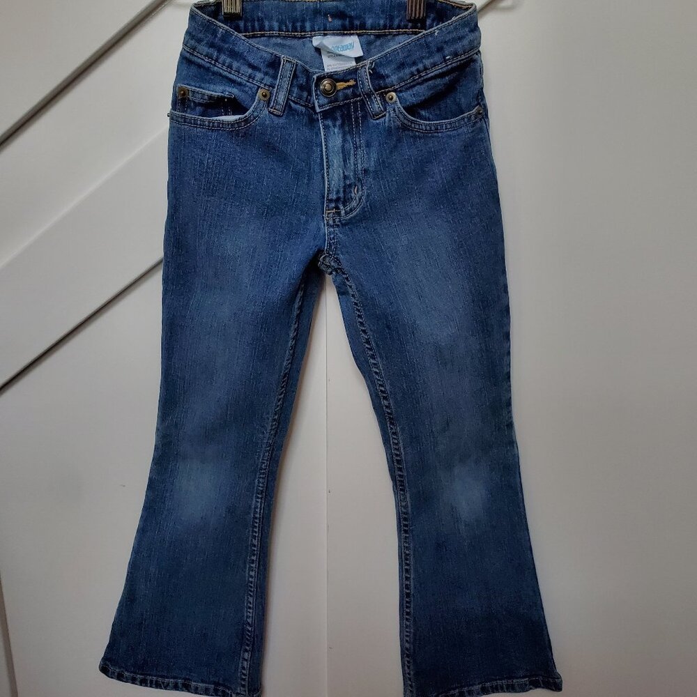 Flared leg girls jeans 7 slim